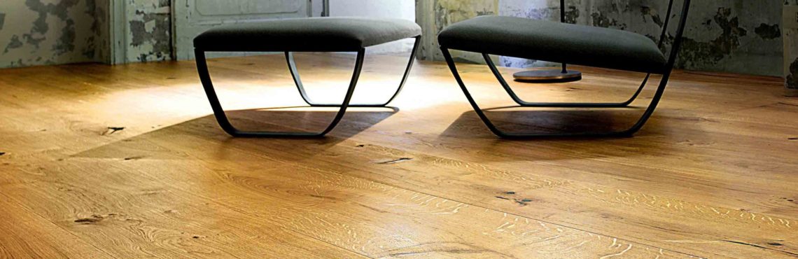 Rustic Wooden Flooring Design with wide grain