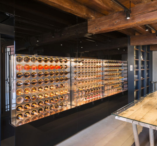 Bank of luxury Wine Cellar Cabinets