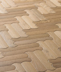 Natural rounded Oak Wooden Flooring
