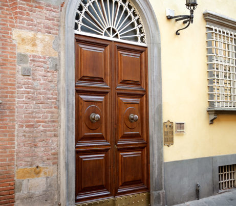 Classic double Door design with Architectural fan