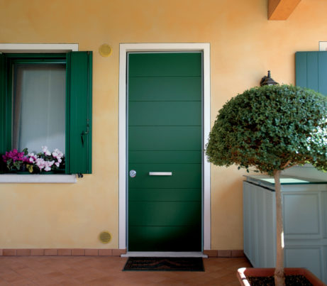 Green Entrance Door with Evolution