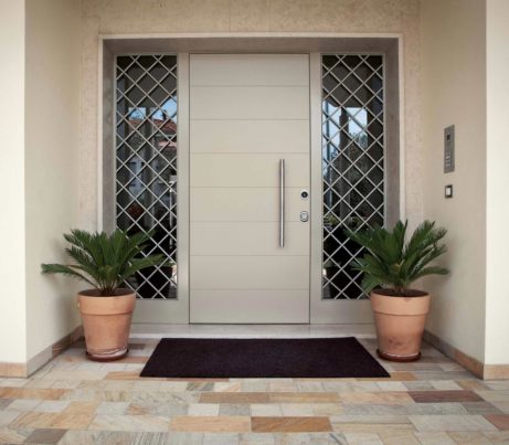 Contemporary white Architectural Door