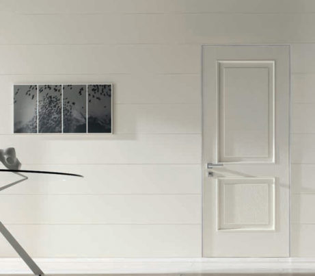 Flush Architectural Security Door in white