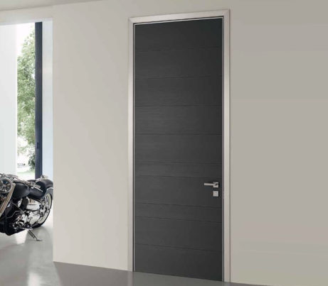 Black interior Security Door with Architrave