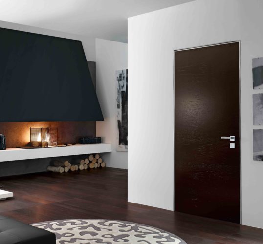 architectural design black interior door