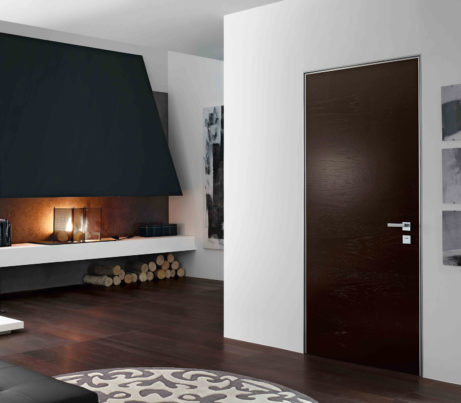 Black interior Security and Fire Door