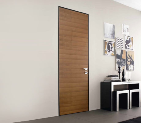 Flush wood interior safety Door