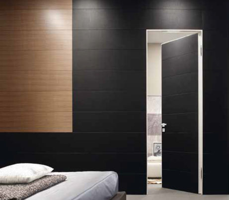 Black flush interior Door for Hotels
