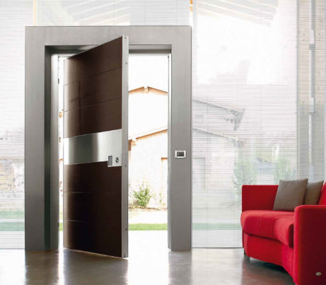 Security Door with Metal Architrave