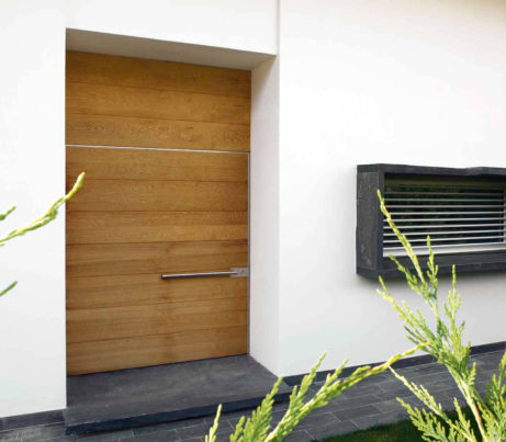 Architectural Pivot Opening Door in teak