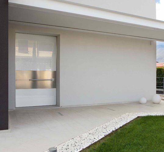 architectural design white pivot door