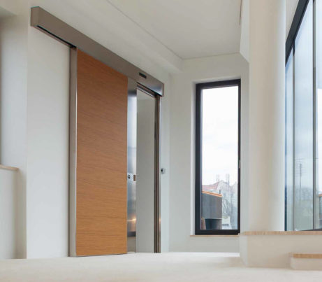 DDA Sliding Security Door in wood