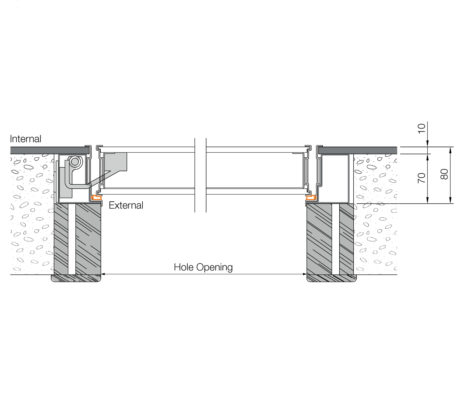 Flush Interior Security Door with Frame