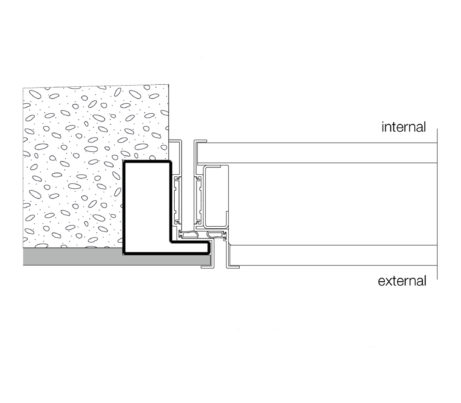 Pivot Security Door Flush with Outer Wall.