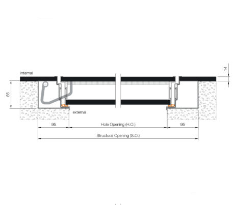 Security Door flush with SWS.