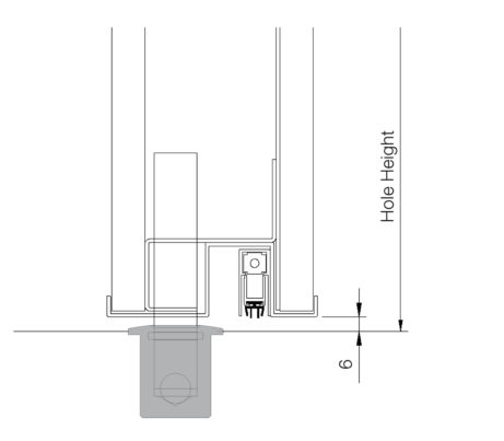 Flush Steel Security Door on Pivot Hinge