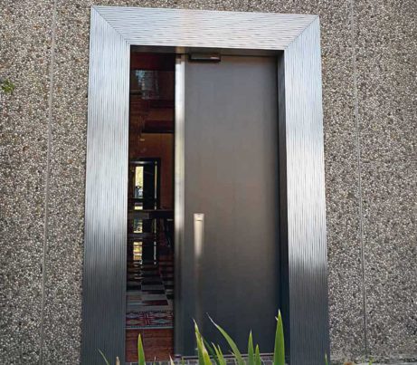 DDA Sliding Security Door in Grey