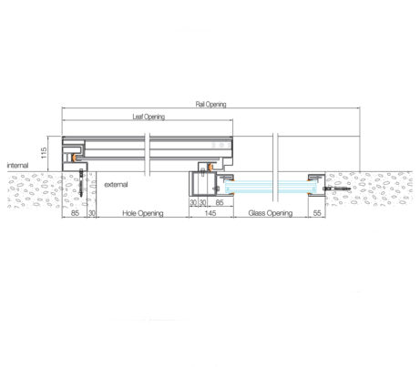 Sliding Designer Architectural Security Door.