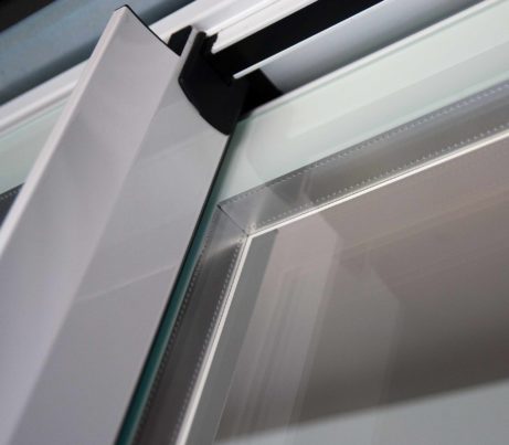 Sliding Door runner on Glass-to-edge fenestration