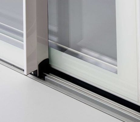 Sliding Door runner on Glass-to-edge fenestration