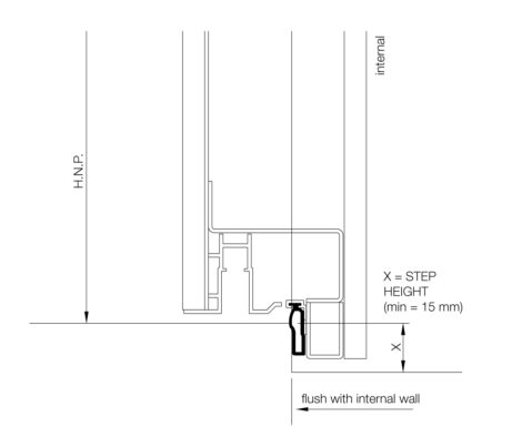 Evolution Steel Armoured Door with Step.