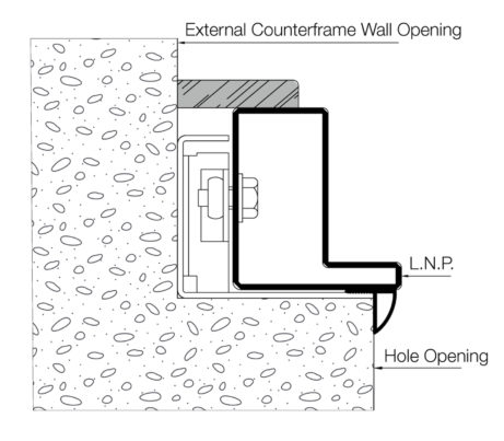 Counterframe for Armoured Security Front Door