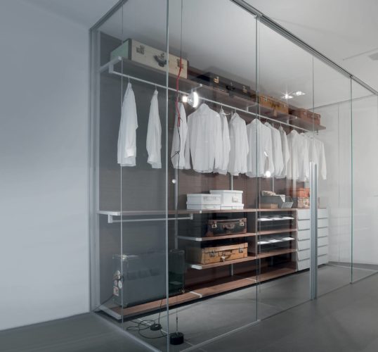 Interior Wardrobe Partition with Sliding Doors