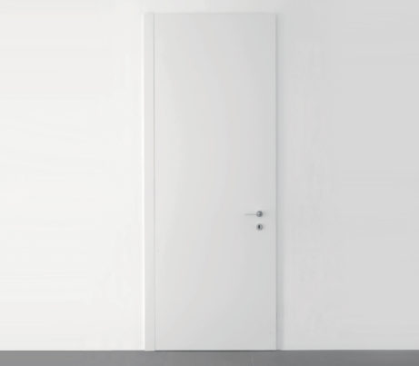 Pain white Concealed Frame Door leaf