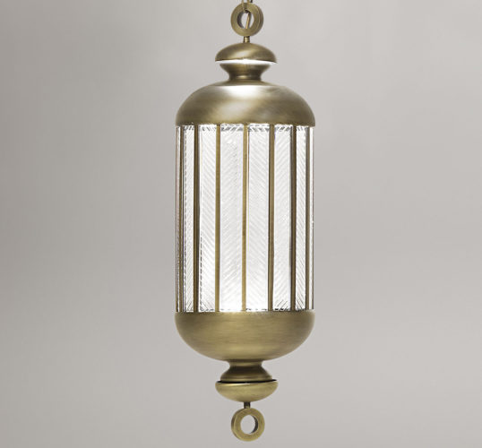small gold hanging lantern