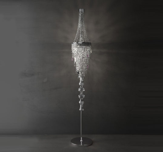 Swarovski crystal standing lamp from ITALAMP