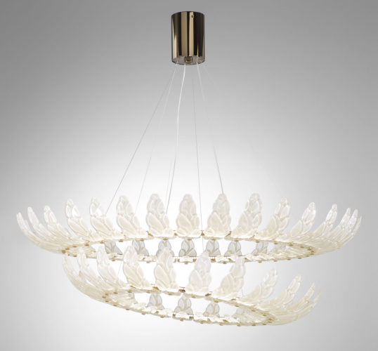 art glass chandelier italamp