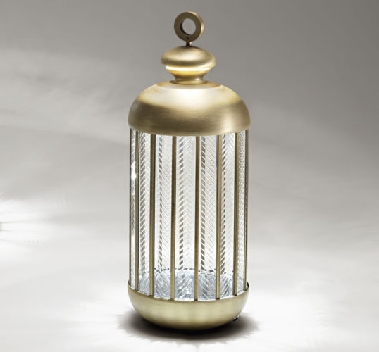 Small gold Standing Lantern