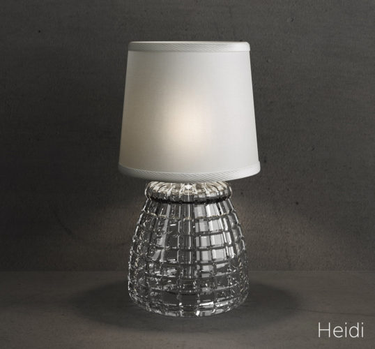 small cut crystal table lamp