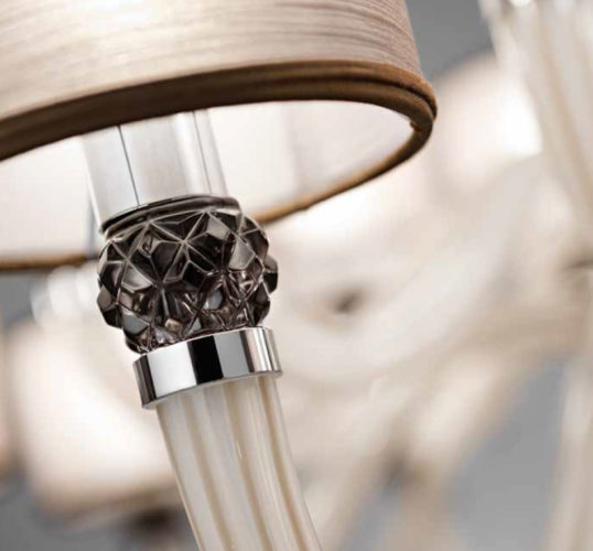 lamp shade detail luxury chandelier