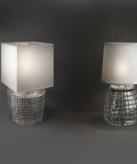 Crystal and fabric Table Lighting
