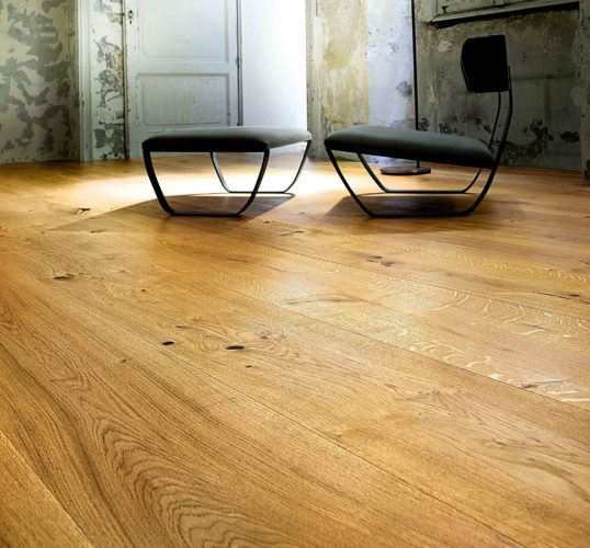 Listone Giordano Floors - Atelier: Rustic Oak Wooden Flooring Natural Varnished Oak Wooden Flooring Rustic wooden flooring