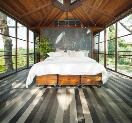 Chevron Oak Flooring in contemporary colour palate