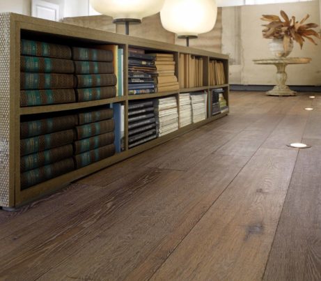 Rustic Wooden Flooring in atmospheric library