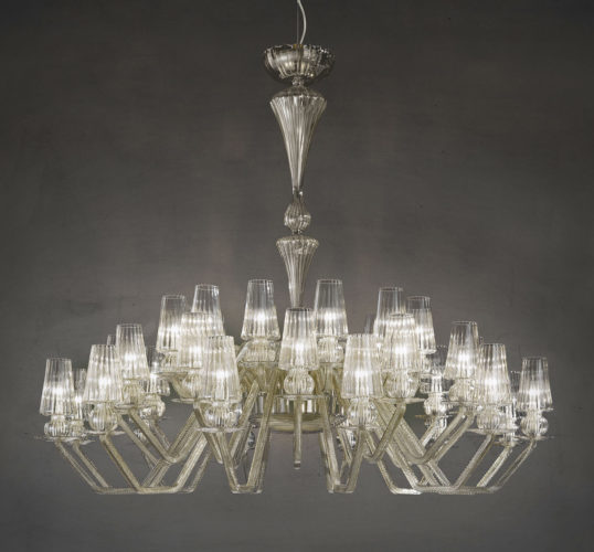 transparent glass chandelier italamp Albatros lights lighting lamp