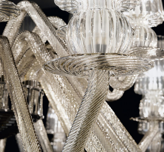 close up of art glass detail albatros Albatros lights lighting lamp