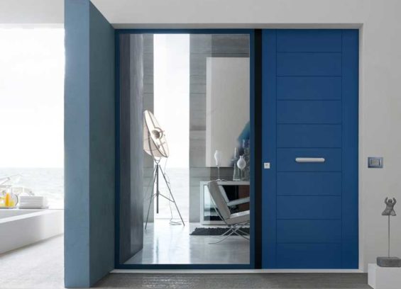 Blue Oikos Security Door