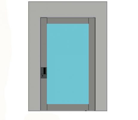 Bluebell Nova Glass Pivot Door Single Door Nova Security Designer Doors