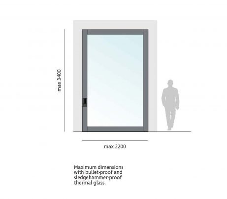 Bluebell Nova Glass Pivot Door Thermal Safety Glass Nova Security Designer Doors