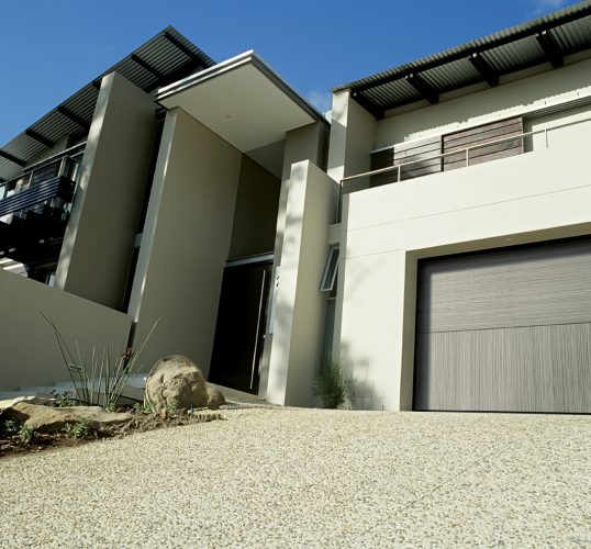 Two Overlap Plus Garage Door Contemporary Garage Designer Door